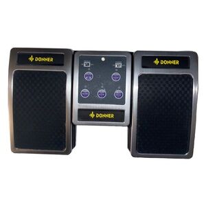 Donner Wireless Bluetooth Page Turner Foot Pedal for Tablets & Phones, Silver